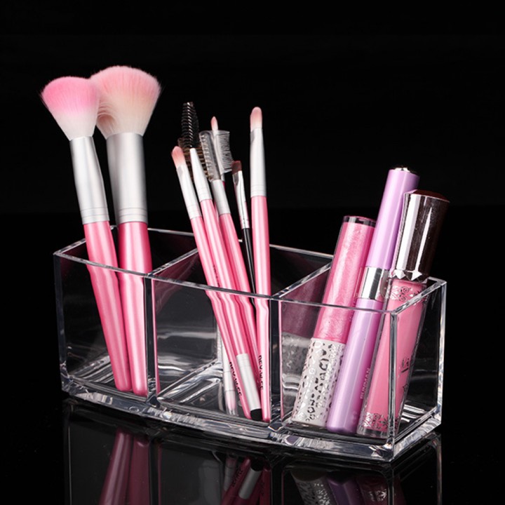 Transparent Pen Holder Style Makeup Tools Organizer Makeup Brushes Holder