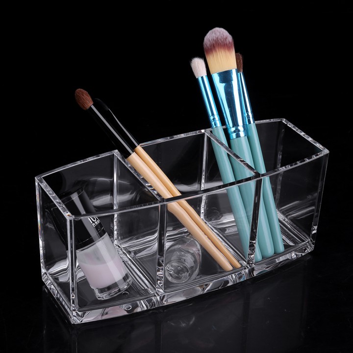 Transparent Pen Holder Style Makeup Tools Organizer Makeup Brushes Holder