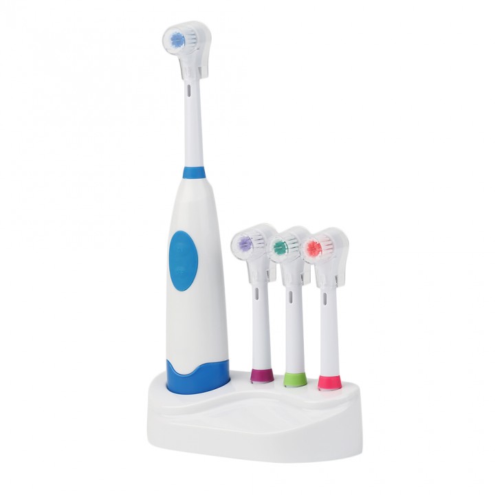 Portable Battery Operated Ultrasonic Sonic Rotary Electric Toothbrush Set