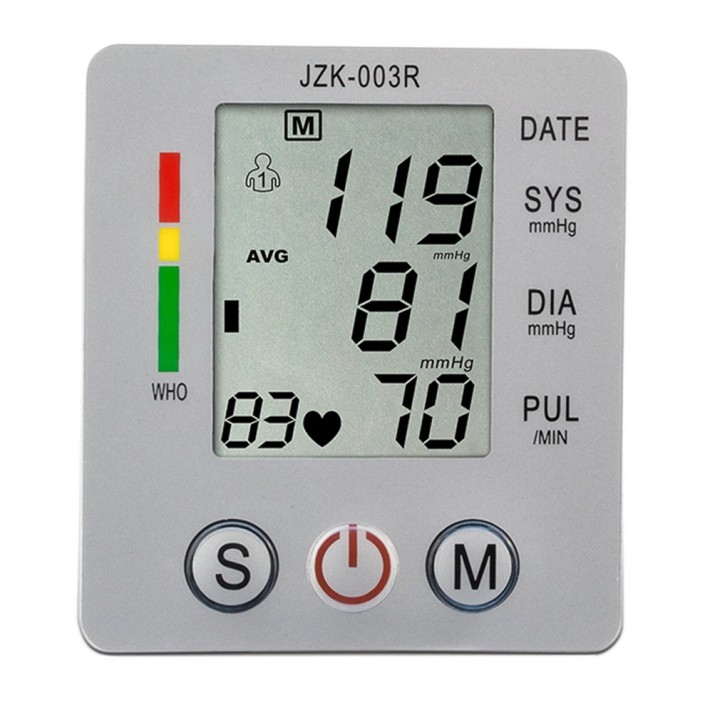 Wrist Blood Pressure Monitor Digital LCD Screen Heart Pulse Monitor Device