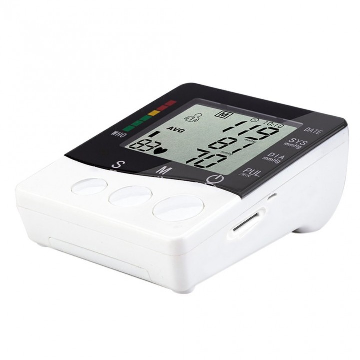 Digital LCD Wrist Blood Pressure Monitor Heart Beat Rate Pulse Measure Device