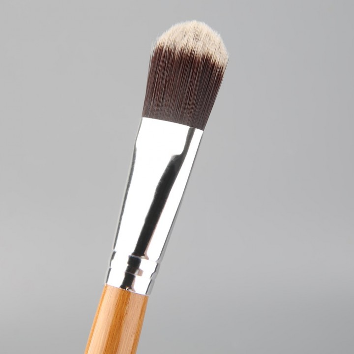 11 Pieces Makeup Brush Set with A Cloth Bag Comestic Brushes Wooden Bamboo