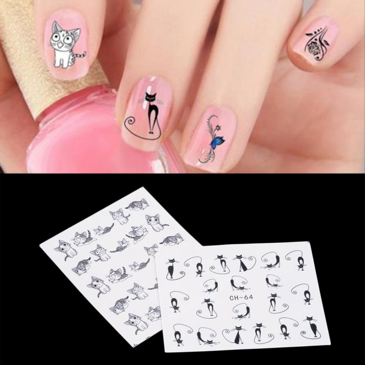 6 Sheet Nail Art Accessories Water Transfers Sticker Decals DIY Decoration view 3