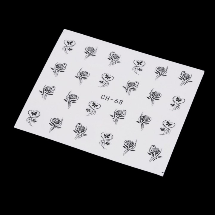 6 Sheet Nail Art Accessories Water Transfers Sticker Decals DIY Decoration view 4