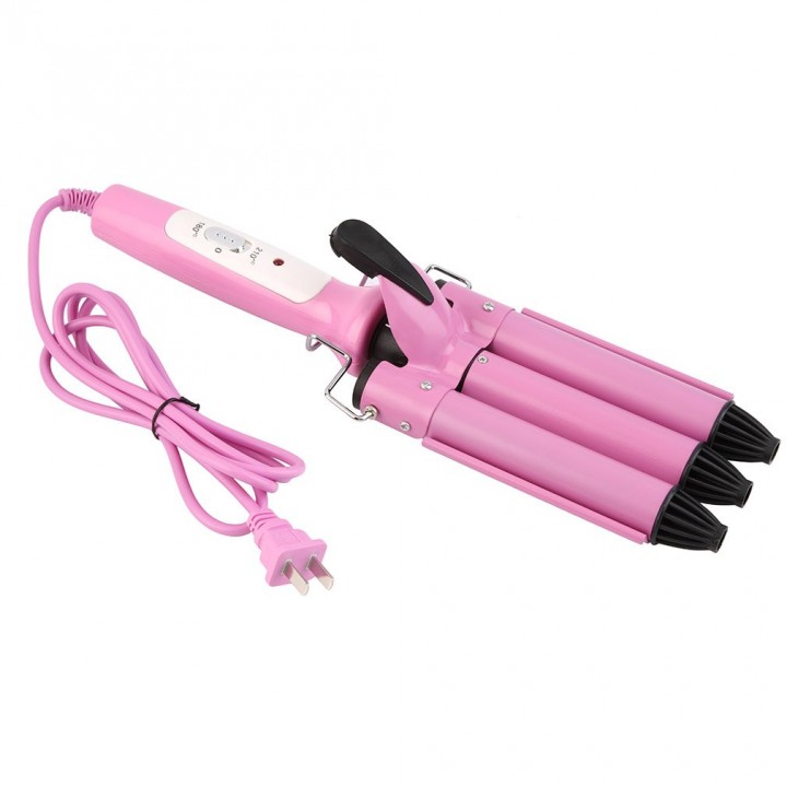 Three Barrel Triple Barrel Ceramic Hair Curling Iron Deep Waver Curler Tool