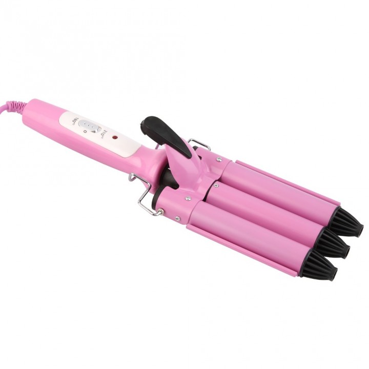 Three Barrel Triple Barrel Ceramic Hair Curling Iron Deep Waver Curler Tool