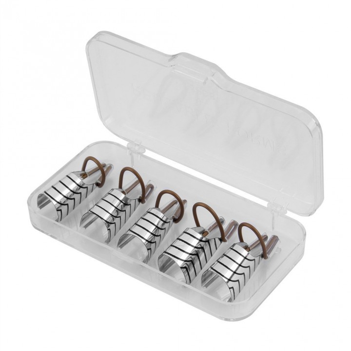 5pcs Reusable Nail Care Aluminum Prop Guide Forms Extension Tool Finger Rest