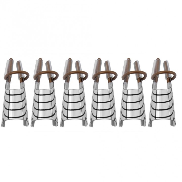 5pcs Reusable Nail Care Aluminum Prop Guide Forms Extension Tool Finger Rest