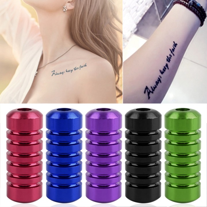 1pc Aluminum Alloy Tattoo Machine Supply Handle Grips Tube with Back Stem