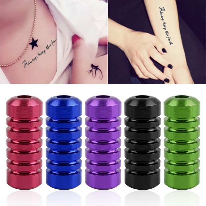 1pc Aluminum Alloy Tattoo Machine Supply Handle Grips Tube with Back Stem
