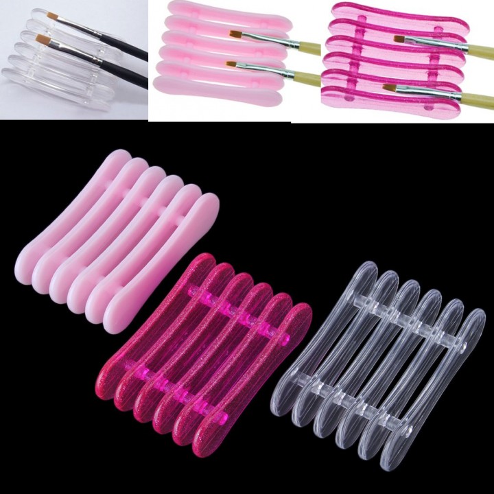 Nail Art Brushes Pen Rest Holder Stand for Holding 5pcs Makeup Nail Art Brush view 3