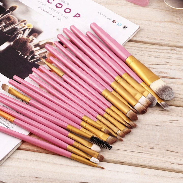 New set of 20 Professional pieces brushes pack complete make-up brushes