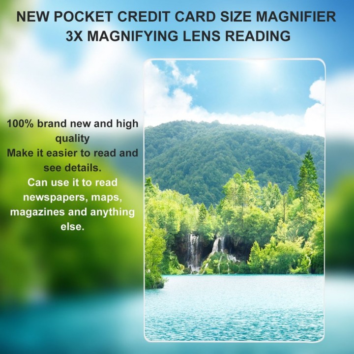 Portable Pockets 3x Magnifier Magnifying Glasses Magnifying Lens For Reading