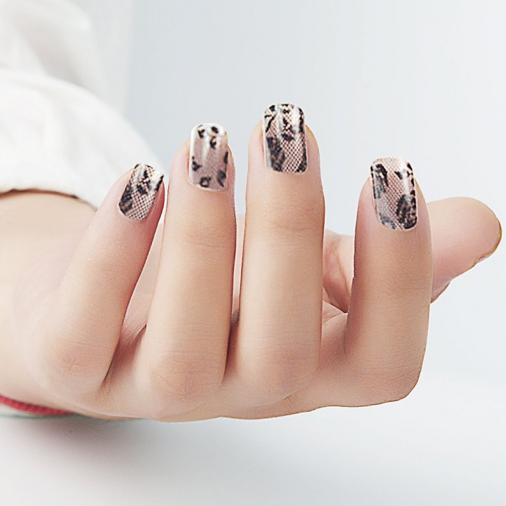 3D Black Lace Nail Art Foil Stickers Flower Nail Decals Tips Manicure Tool view 6