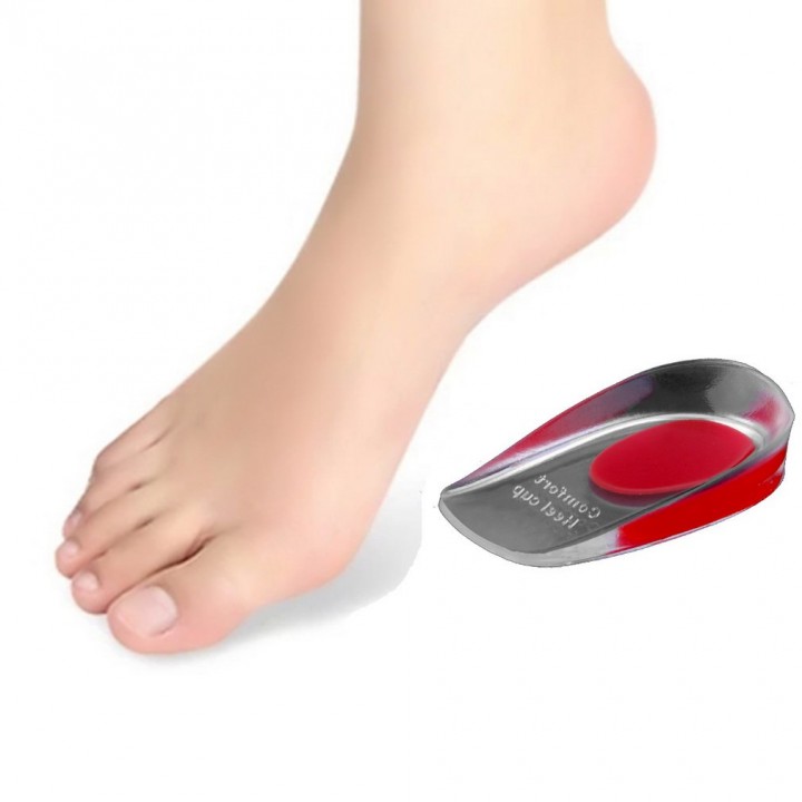 1 Pair Silicone Feet Cushion Heel Half Insole Inserts Shoe Pads Foot Care