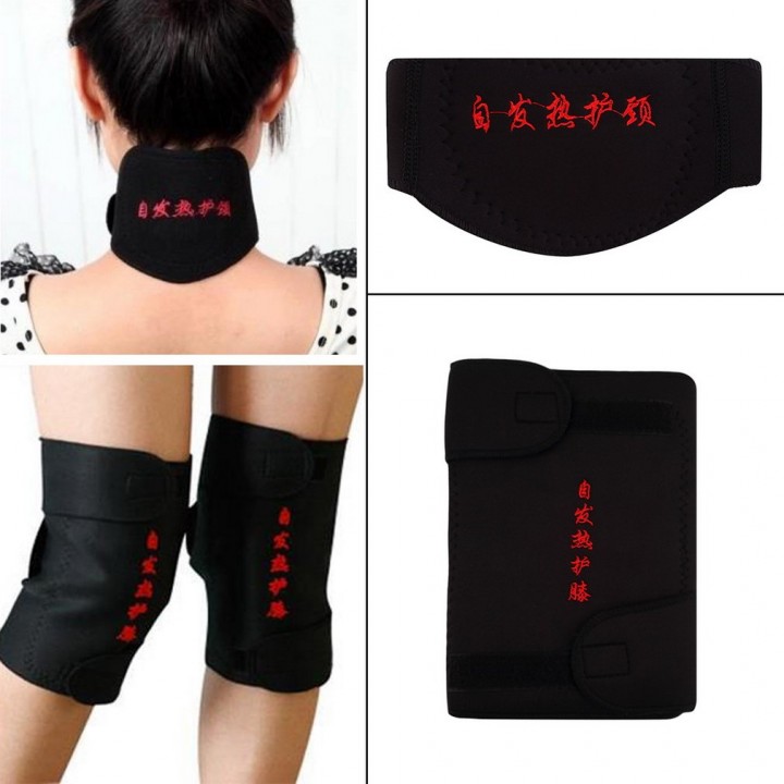 Self Heating Tourmaline Magnetic Neck Waist Knee Heat Therapy Support Wrap Belt