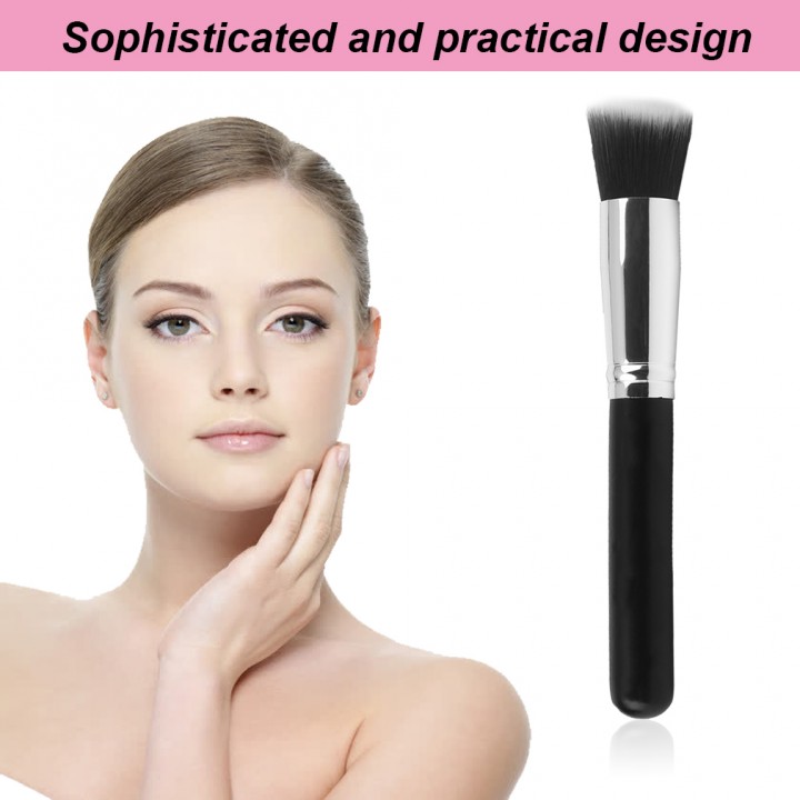 Professional Slanted Head Top Foundation Liquid Brush Cosmetic Makeup Tool