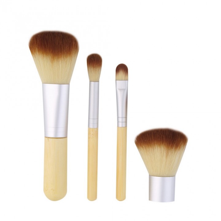 4pcs Pro Makeup Cosmetic Blush Brush Foundation Powder Kabuki Brushes Kit Set