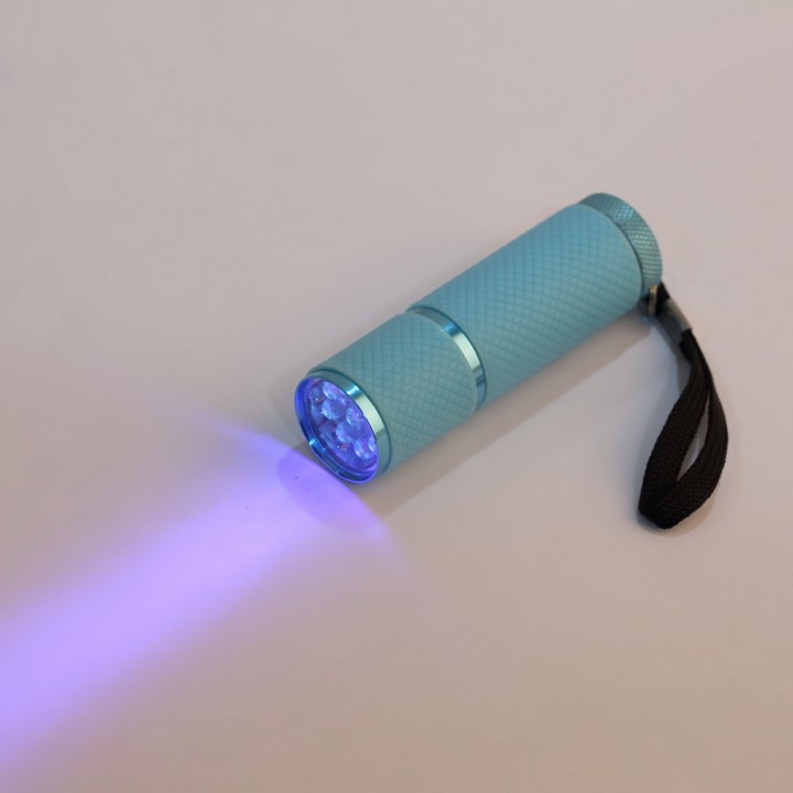 UV Gel Curing Lamp Portability Nail Dryer 9 LED Flashlight Currency Detector view 3