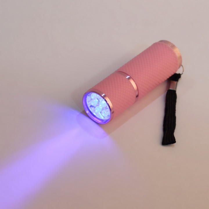 UV Gel Curing Lamp Portability Nail Dryer 9 LED Flashlight Currency Detector view 8
