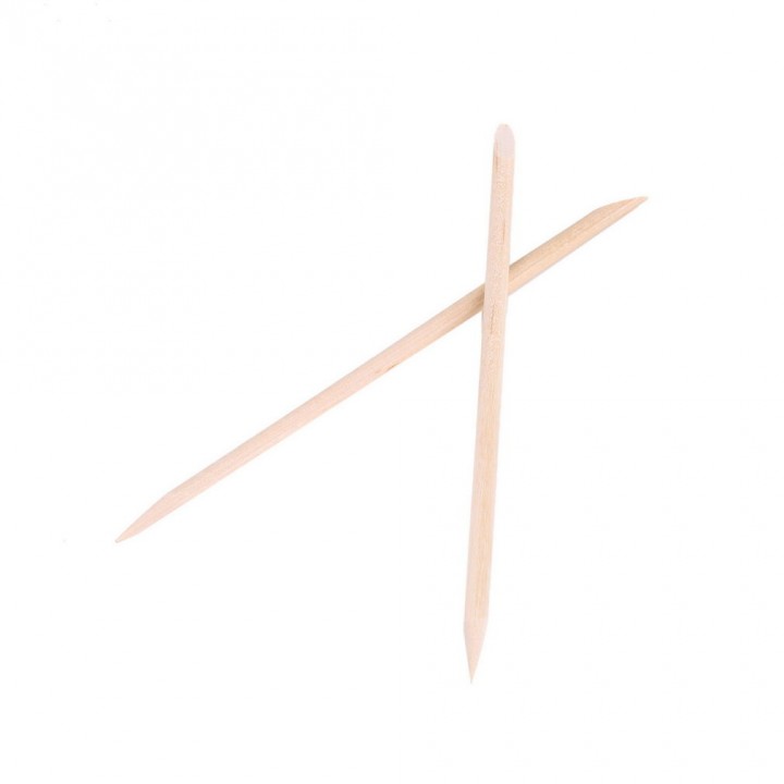 100Pcs Nail Art Orange Wood Stick Cuticle Pusher Remover Nails Care Tool