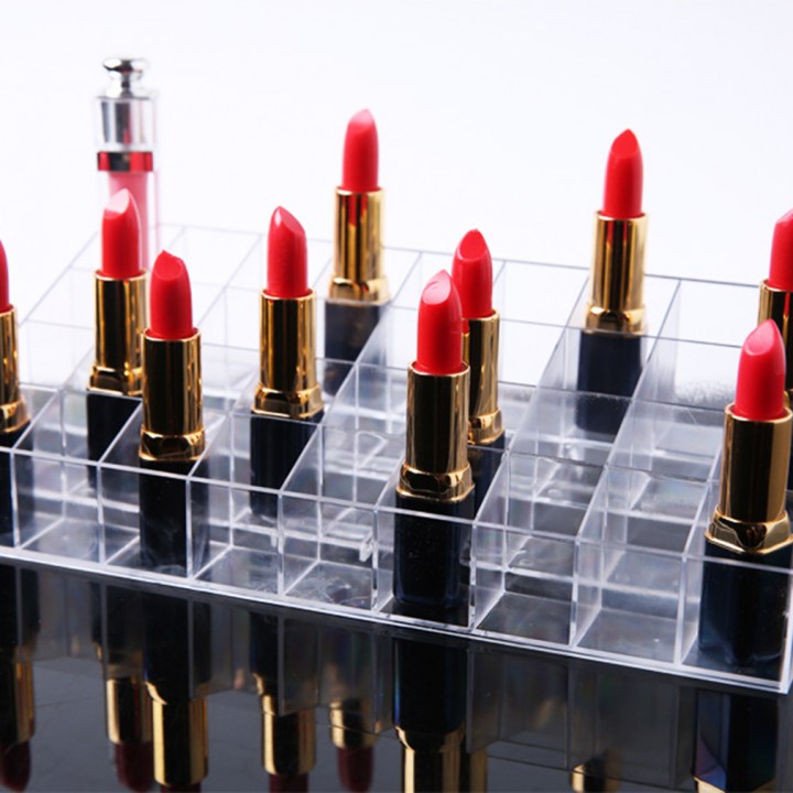 Transparent Multifunctional Lipstick Stand Case Makeup Tools Organizer