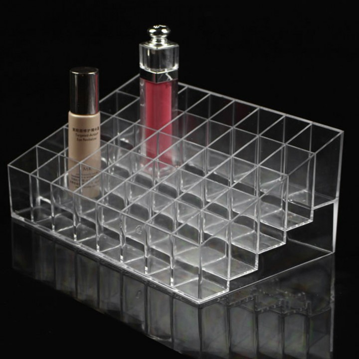 Transparent Multifunctional Lipstick Stand Case Makeup Tools Organizer