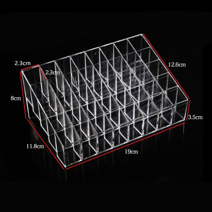 Transparent Multifunctional Lipstick Stand Case Makeup Tools Organizer