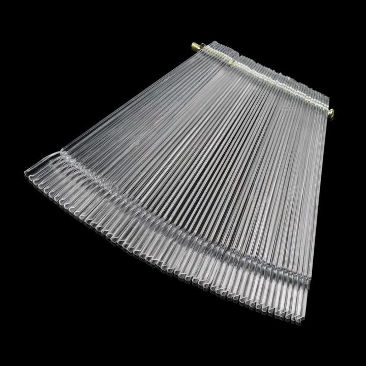50 Transparent False Nail Art Tips Stick Display Practice Fan Board