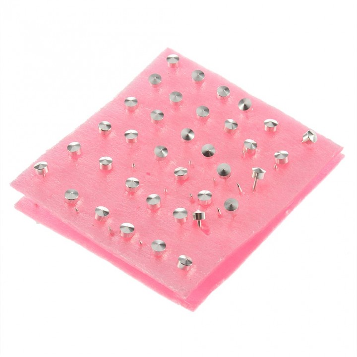 Professional Steel Ear Nose Navel Body Piercing Gun 72pcs Studs Tool Kit Set