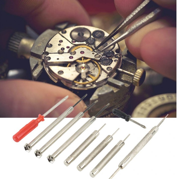 16pcs Watch Repair Tool Kit Band Strap Link Remover Back Opener Screwdriver
