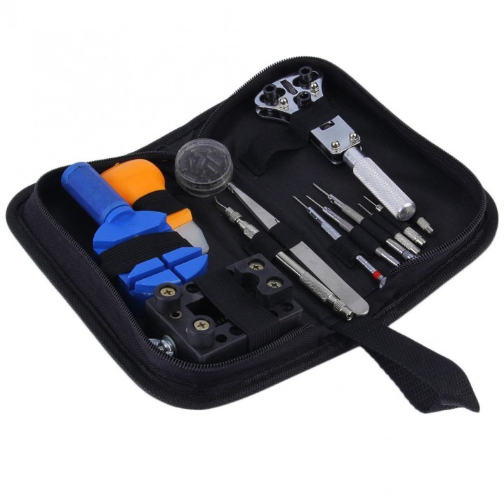 13 PCS Wrist Watch Band Link Pin Remover Case Opener Plier Repair Tools Kit