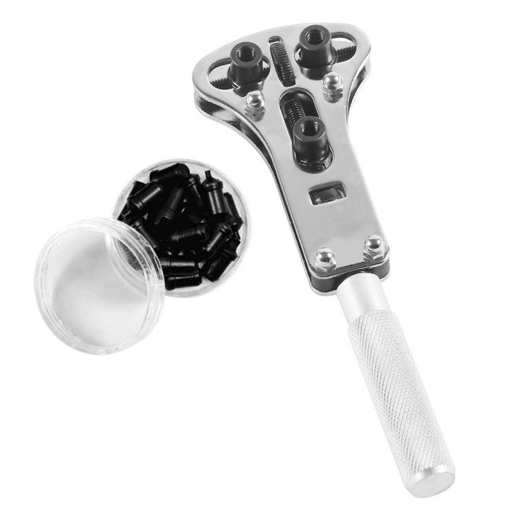 Watch Case Opener Adjustable Screw Back Remover Waterproof Wrench Repair Tool