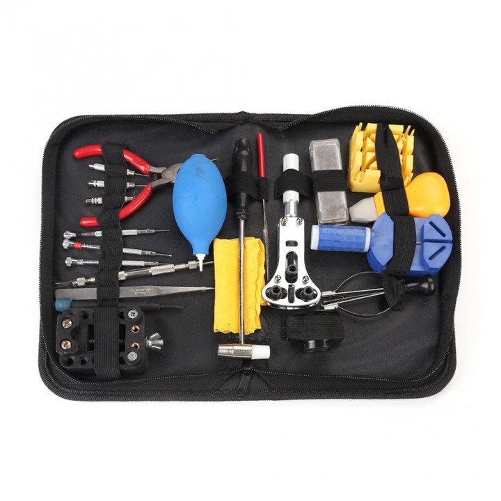 21PCS Professional Watch Repair Tool Kit Magnifier Set With Storage Bag