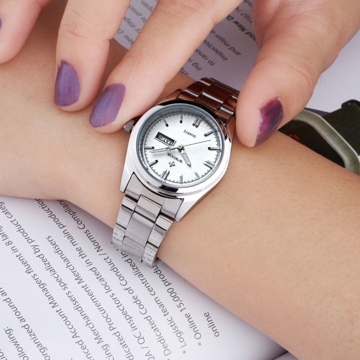 WWOOR 8804 Wristwatch Fashion Round Dial Woman Wrist Watch Quartz Movement
