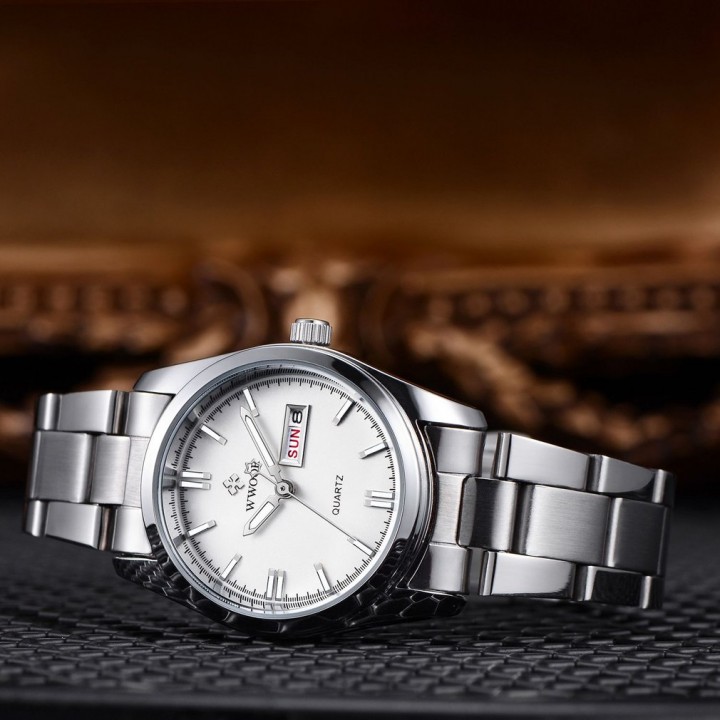 WWOOR 8804 Wristwatch Fashion Round Dial Woman Wrist Watch Quartz Movement