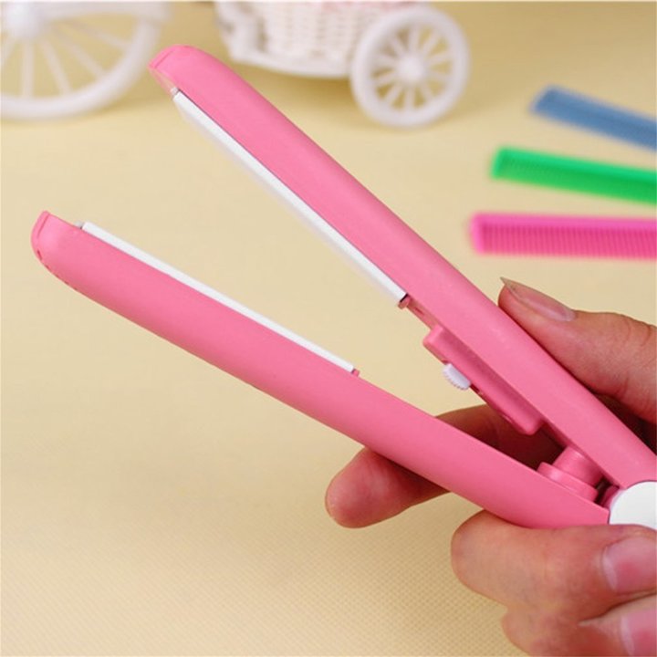 Portable Ceramic Hair Roll Straighteners Beauty Wet/Dry Dual Use Tools