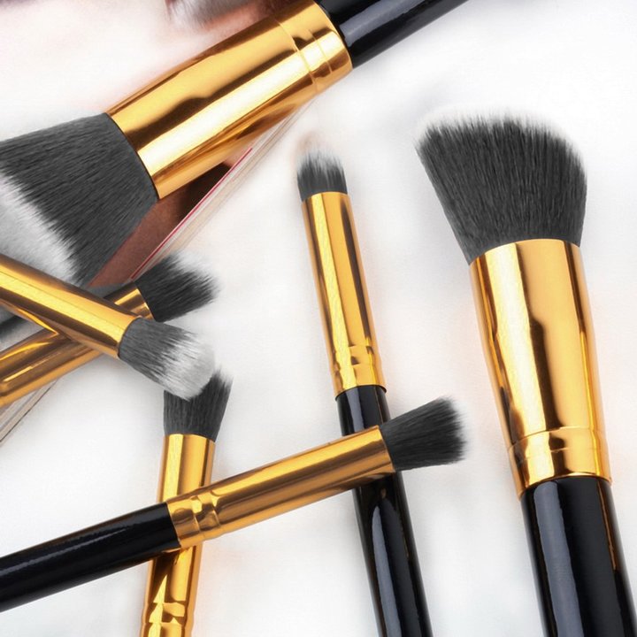 10pcs Professional Cosmetic Makeup Brushes Set Foundation Eyeshadow Brush