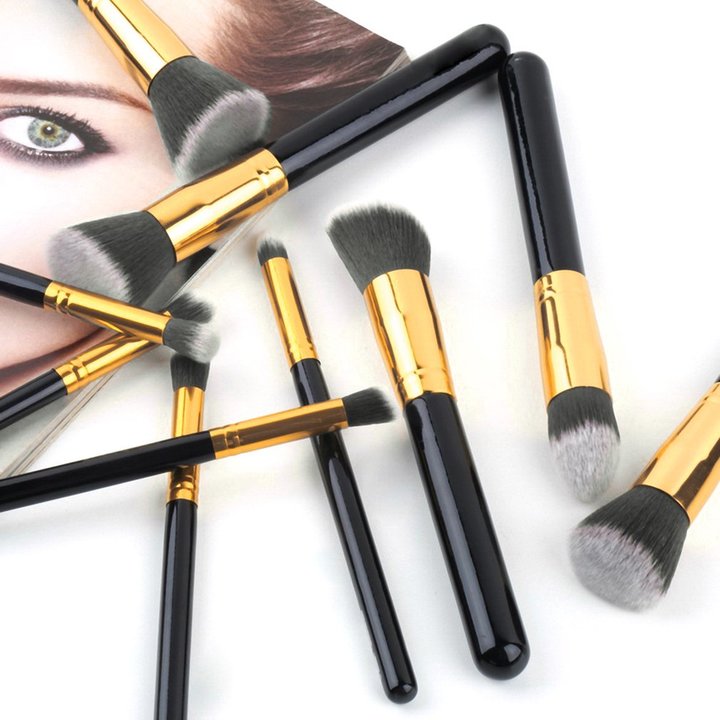 10pcs Professional Cosmetic Makeup Brushes Set Foundation Eyeshadow Brush
