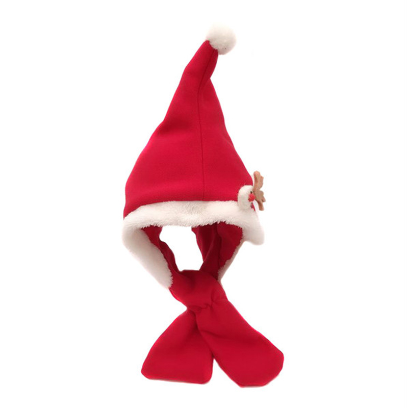 Children's cap for boys and girls Christmas gift christmas hat warm ear cap double thickness