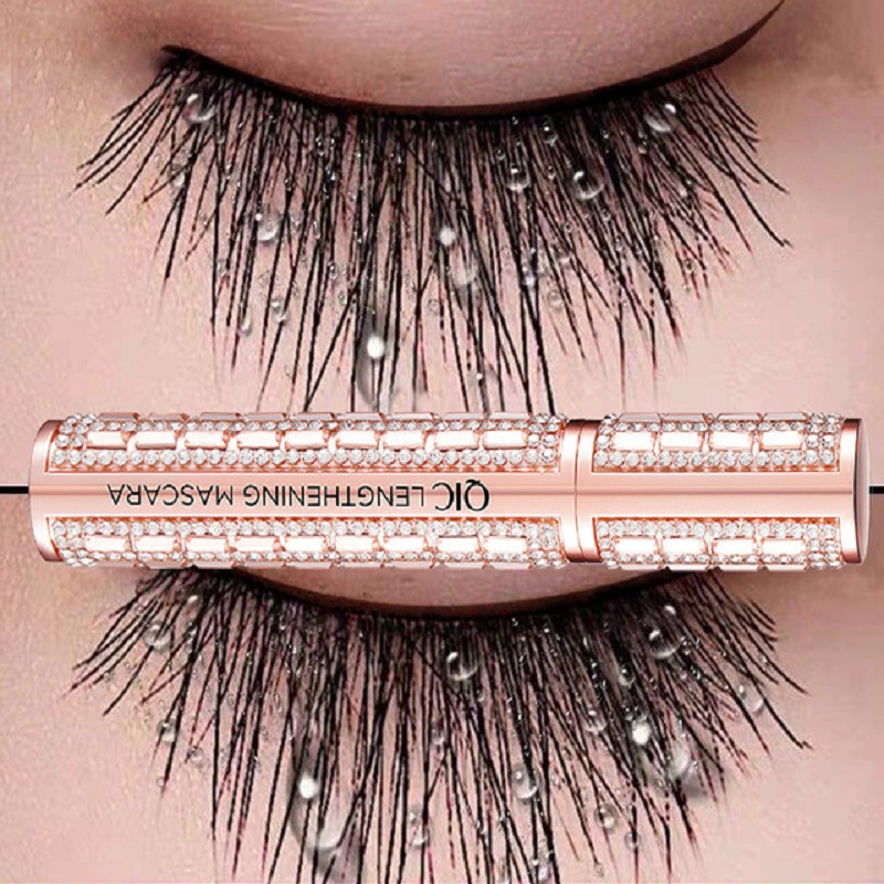 QIC diamond mascara curling eyelash bottom black long dense waterproof and finalize makeup view 3