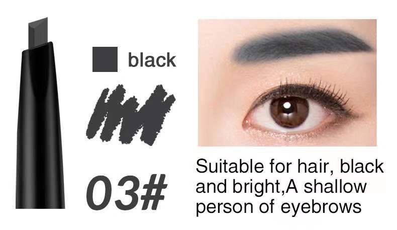 eyebrow brush waterproof anti-perspiration spinning triangle eyebrow pencil eyebrow paste