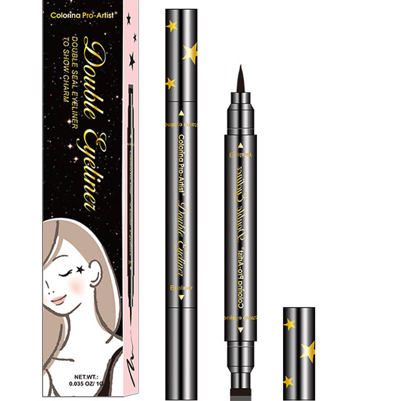 Seal eyeliner, extremely thin double head，waterproof and personalized eye liner