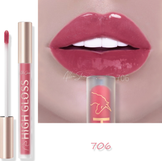 European and American Makeup Mirror Lip Glaze Water Light Lip view 6