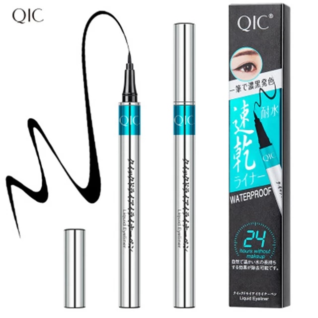 QIC 1pc Black Natural Long-lasting Eyeliner Waterproof Liquid Eyeliner No Fading No Blooming
