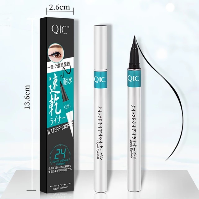 QIC 1pc Black Natural Long-lasting Eyeliner Waterproof Liquid Eyeliner No Fading No Blooming view 2