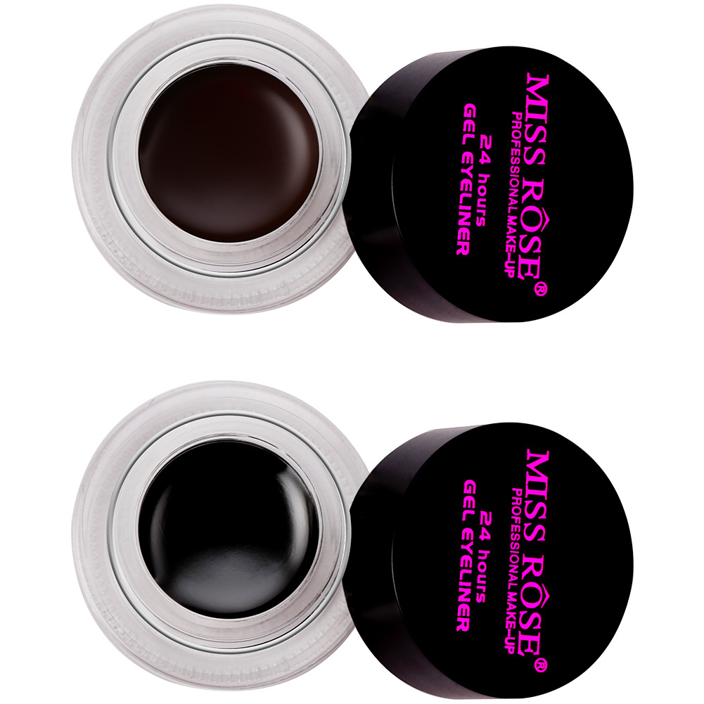 MISS ROSE two-color two-bottle eyeliner waterproof and sweat-proof