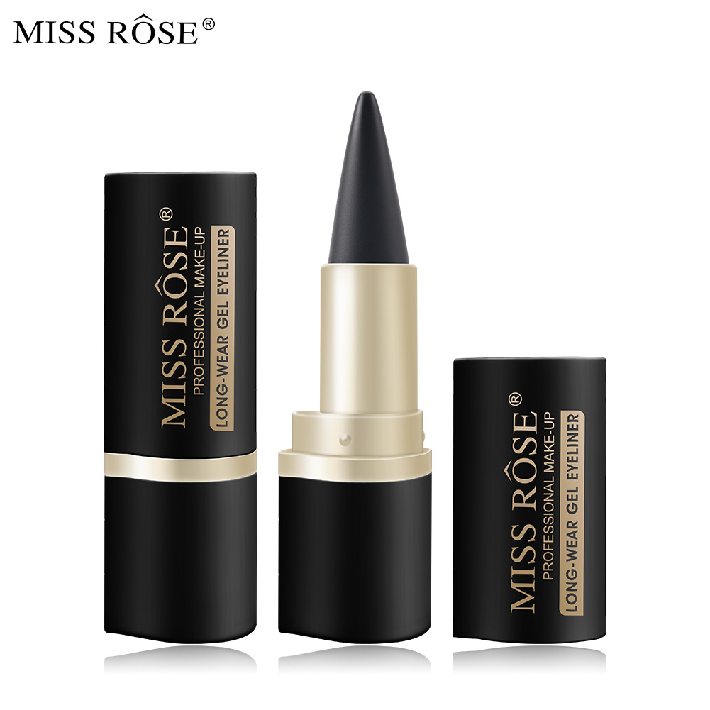 Waterproof eyeliner matte quick-drying eyeliner single-head black solid rich eyeliner pen