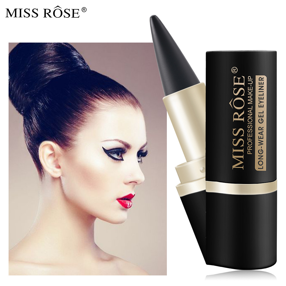 Waterproof eyeliner matte quick-drying eyeliner single-head black solid rich eyeliner pen