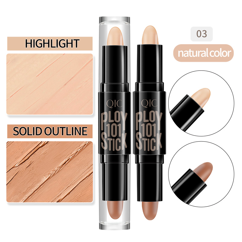Double-headed Concealer Stick Clavicle Shadow Pen Facial Three-dimensional Highlighting Stick view 2